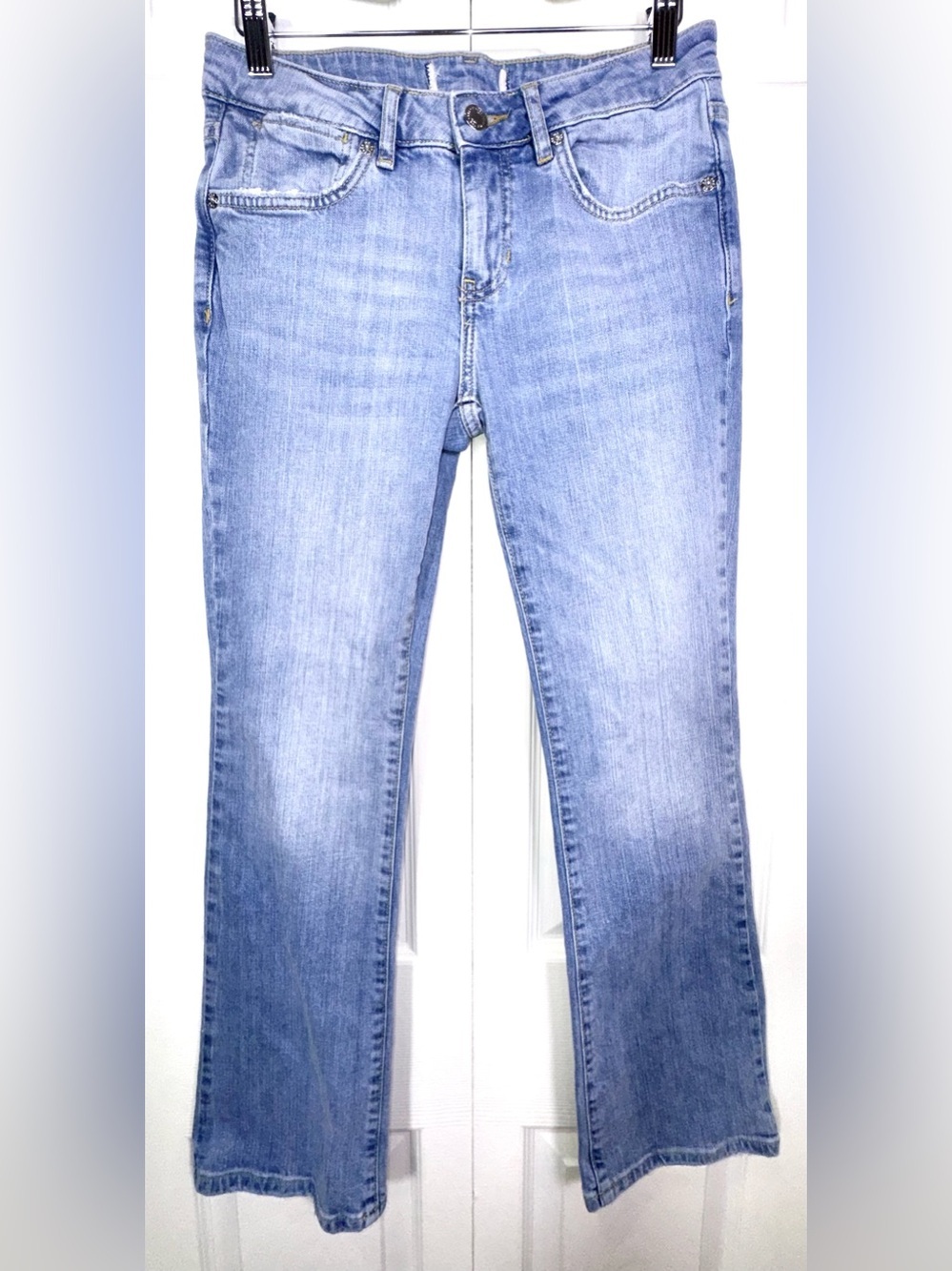Free People We the Free Cropped Kick Flare Jeans Light Wash Size 26